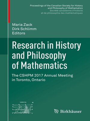 cover image of Research in History and Philosophy of Mathematics